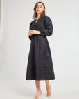 MILLE Clothing Marta Dress in Black Poplin