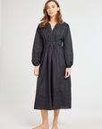MILLE Clothing Marta Dress in Black Poplin