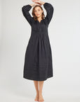 MILLE Clothing Marta Dress in Black Poplin