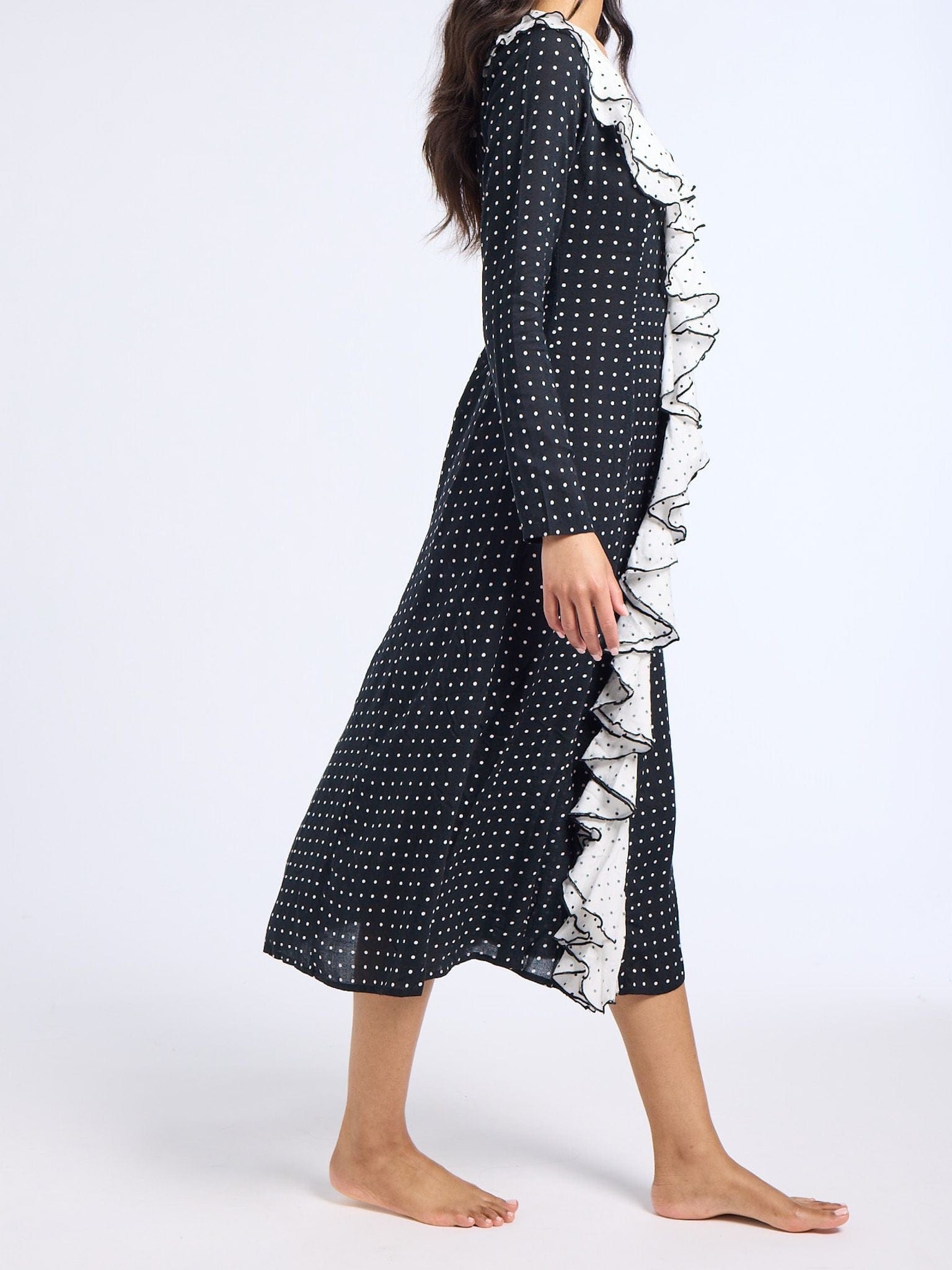 MILLE Clothing Matilda Dress in Black Dot