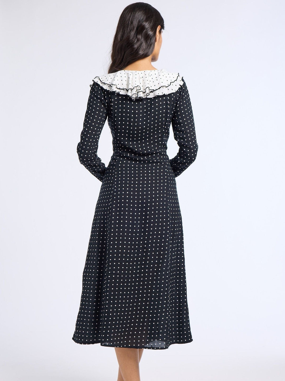 Matilda Dress in Black Dot — The cut