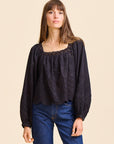 MILLE Clothing Maureen Top in Black Eyelet