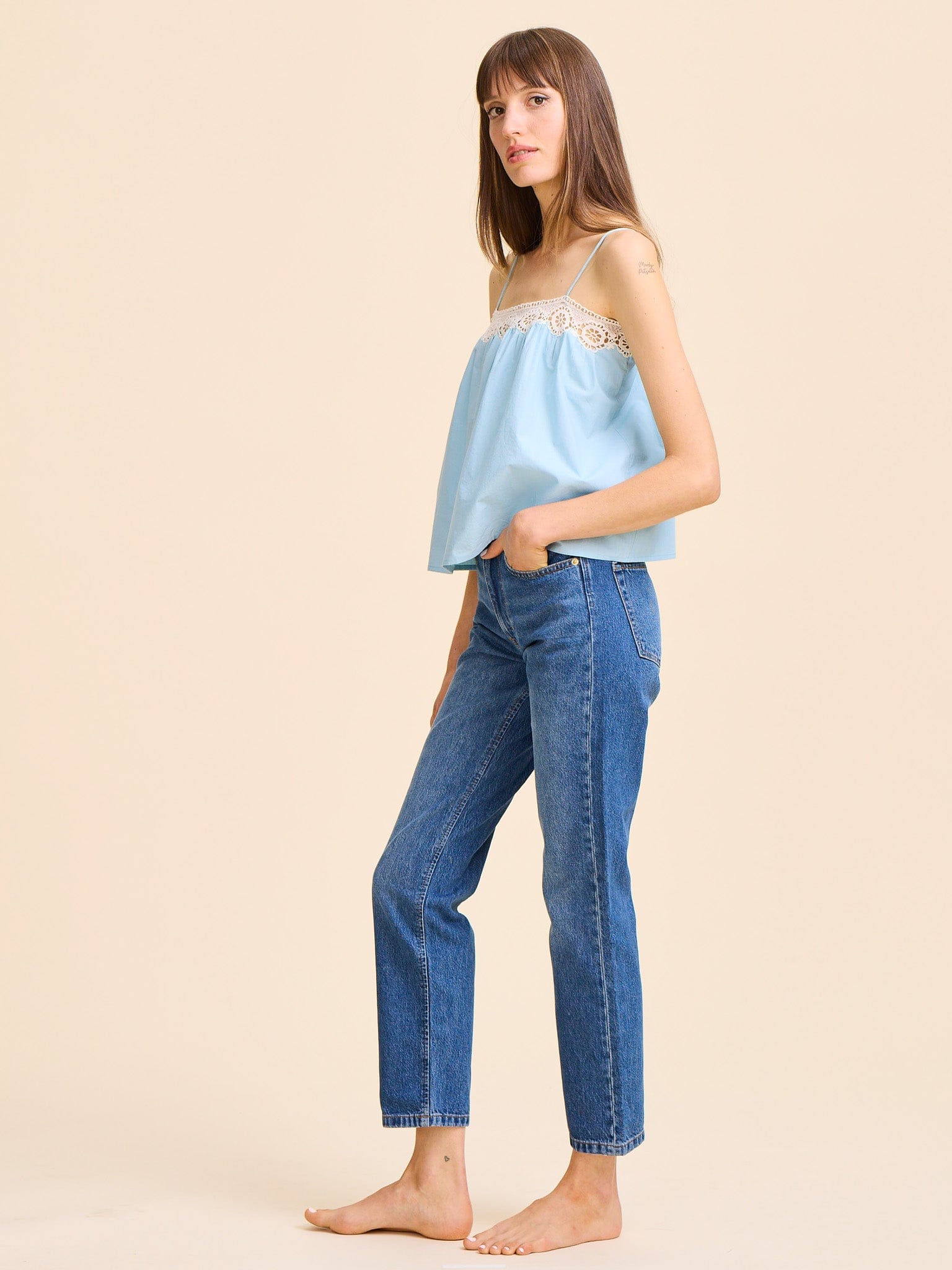 MILLE Clothing Maxine Top in Robin's Egg