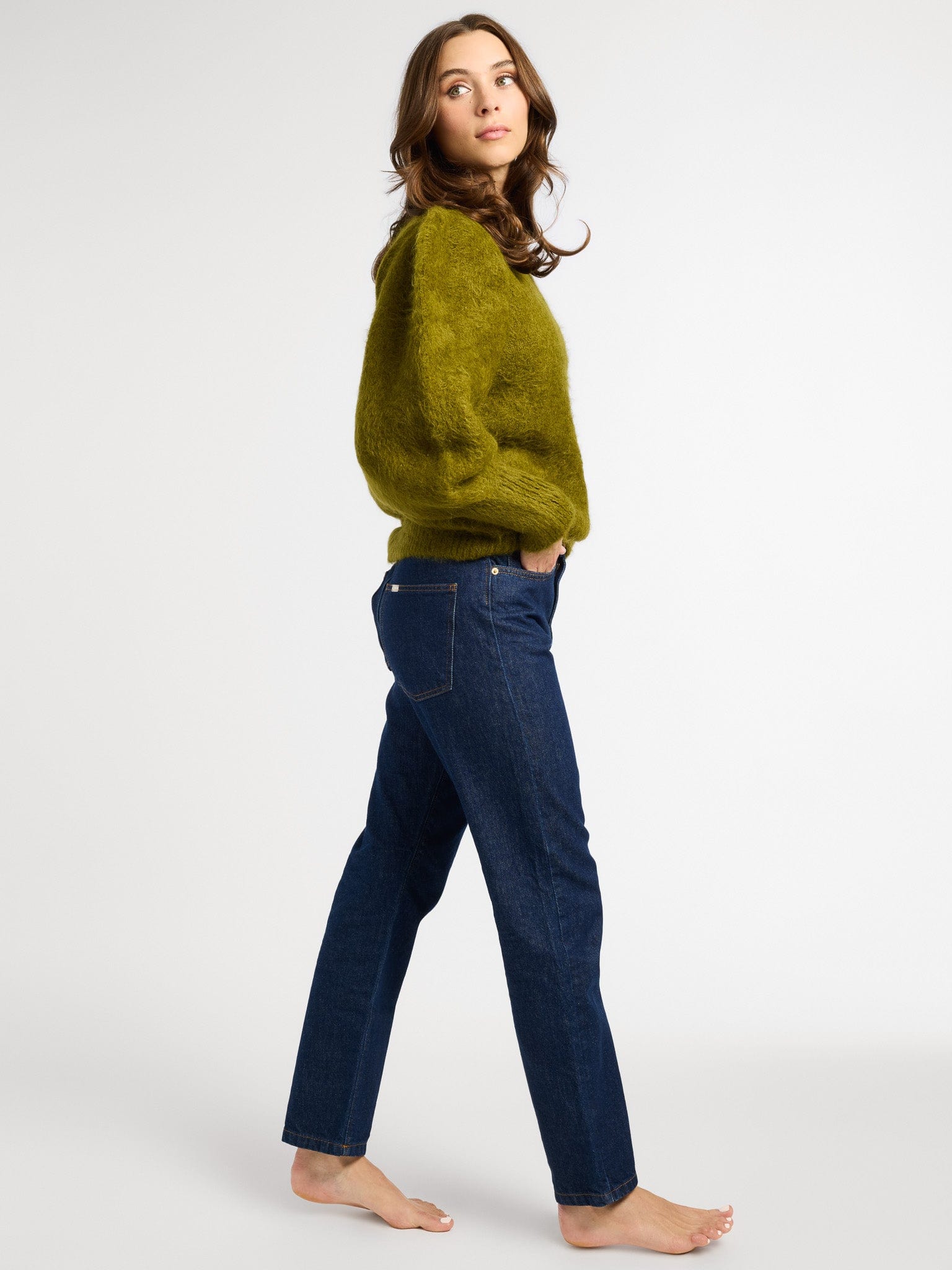 MILLE Clothing Maya Sweater in Moss