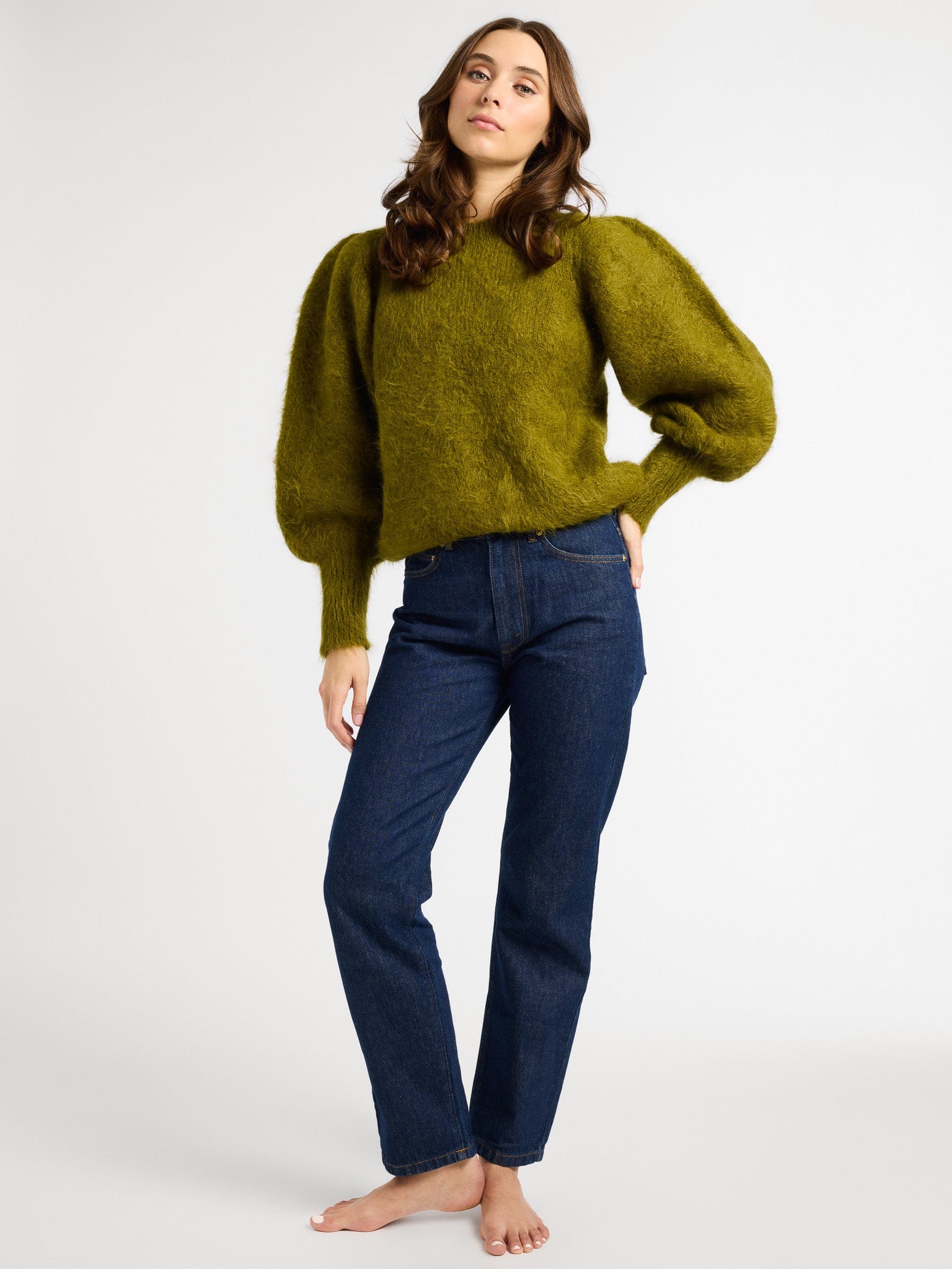 MILLE Clothing Maya Sweater in Moss