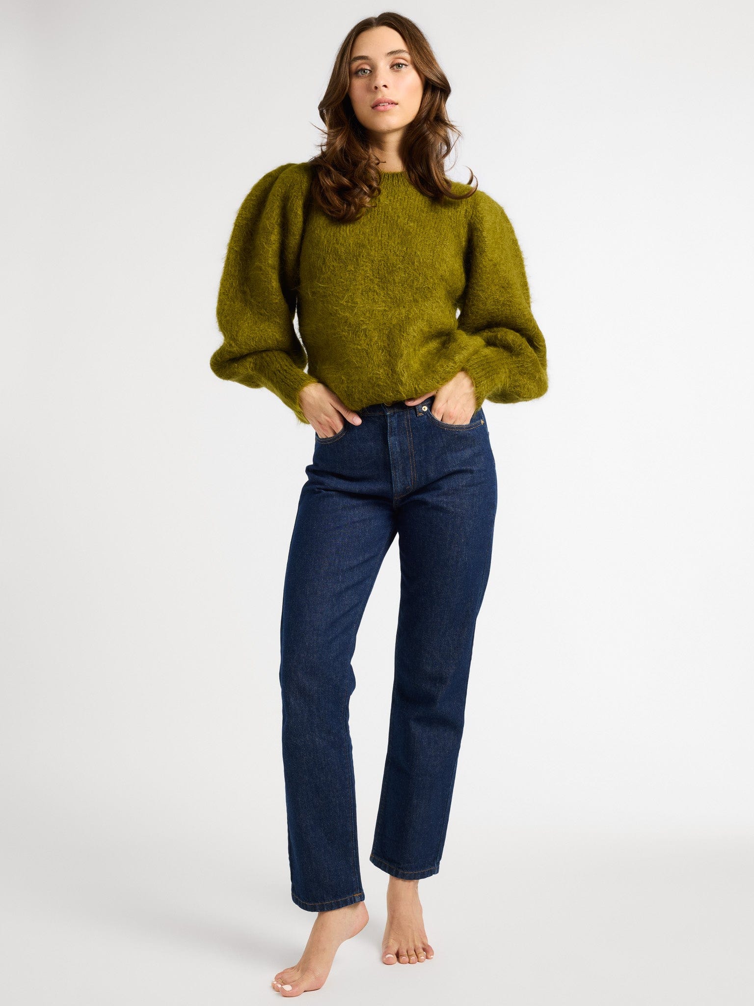 MILLE Clothing Maya Sweater in Moss