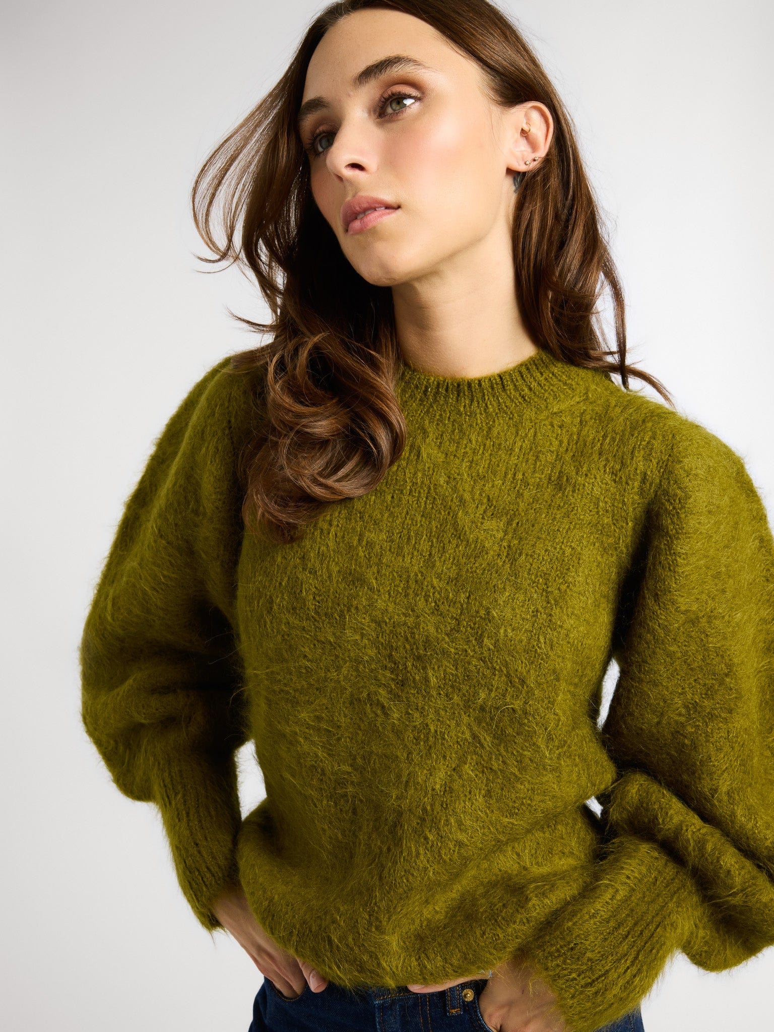 MILLE Clothing Maya Sweater in Moss