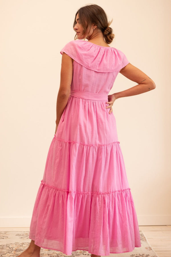 Mira Dress in Peony — view 5