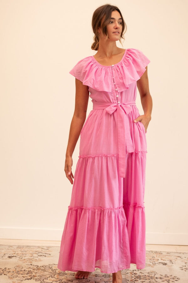 Mira Dress in Peony — view 4