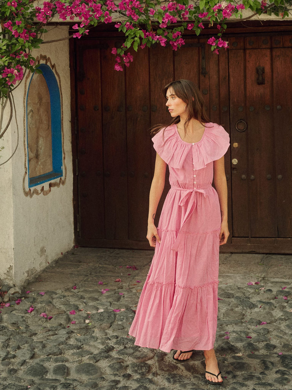 Mira Dress in Peony — The cloth