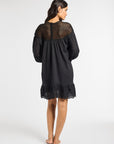 MILLE Clothing Mirella Crochet Dress in Black