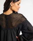 MILLE Clothing Mirella Crochet Dress in Black