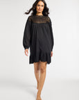 MILLE Clothing Mirella Crochet Dress in Black