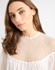 MILLE Clothing Mirella Crochet Dress in White