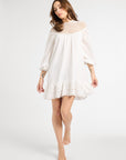 MILLE Clothing Mirella Crochet Dress in White