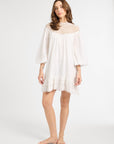 MILLE Clothing Mirella Crochet Dress in White