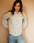 MILLE Clothing Molly Top in Seashell Embroidery