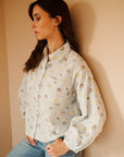 MILLE Clothing Molly Top in Seashell Embroidery