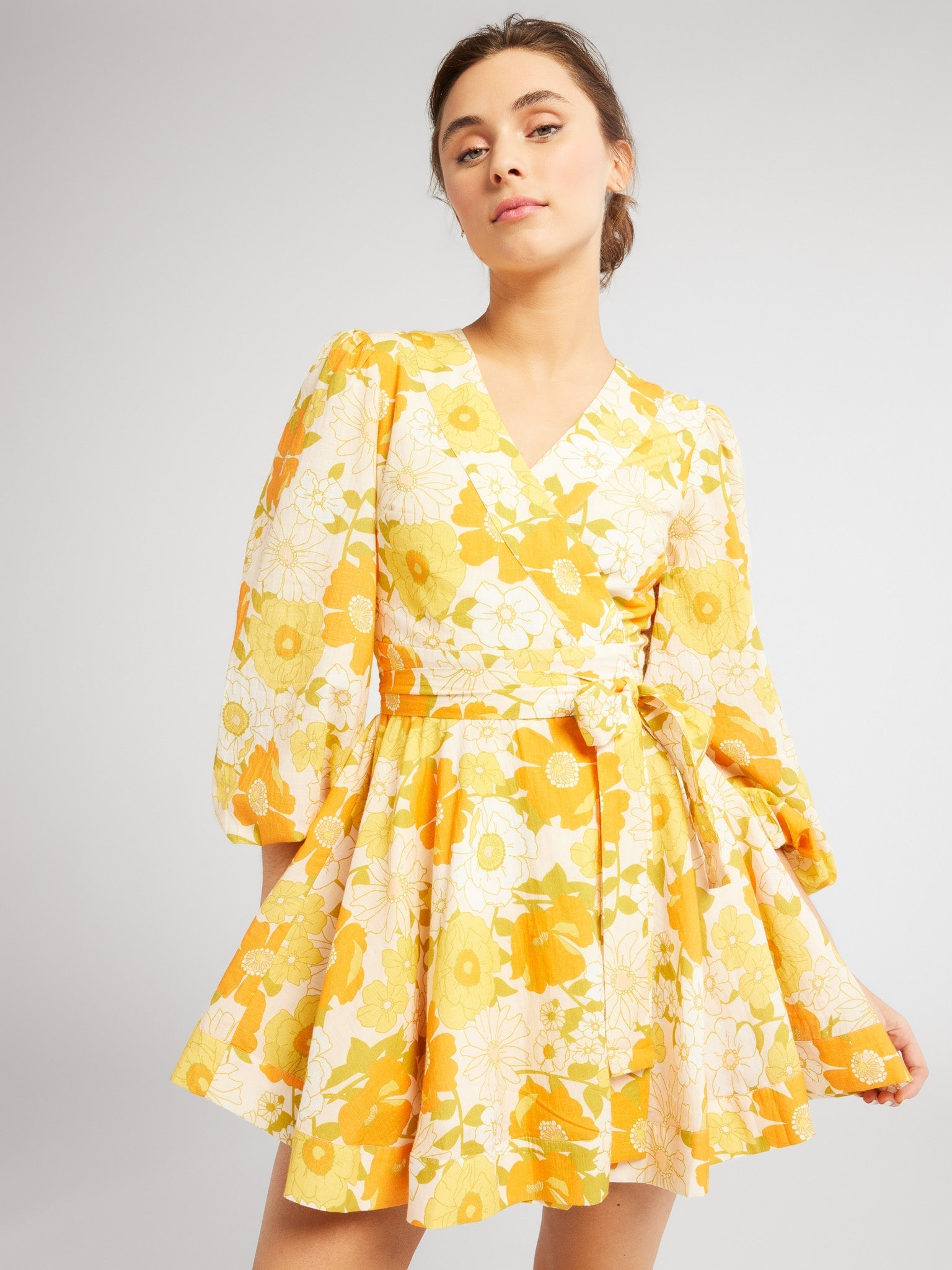 Maren Carnation Floral Dress – Dress the Population