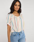 MILLE Clothing Naomi Top in Mallorca Stripe