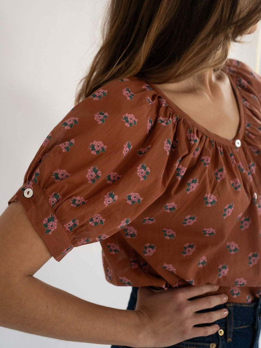 Naomi Top in Petite Bouquet — alternate view