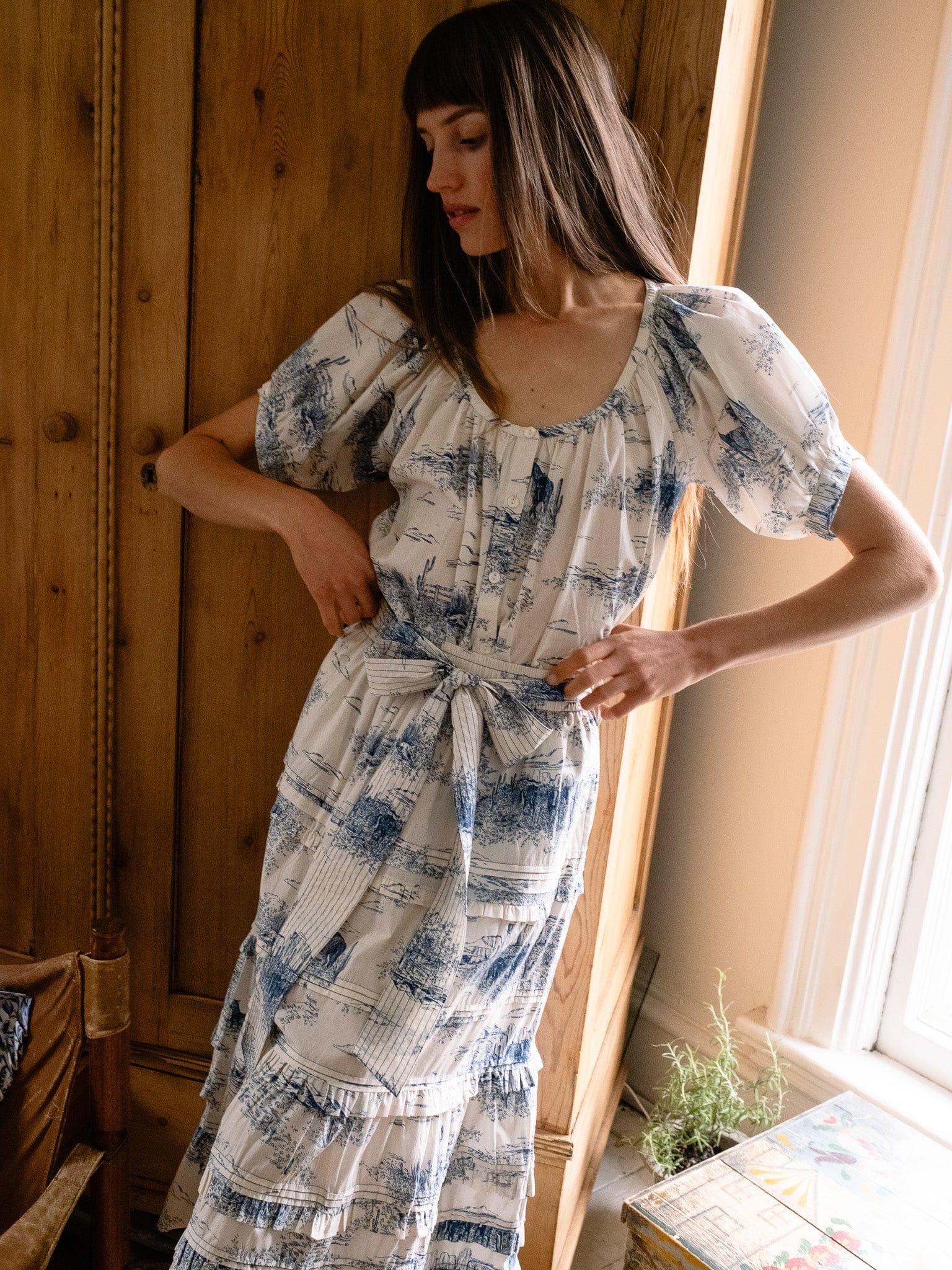 MILLE Clothing Naomi Top in Western Toile