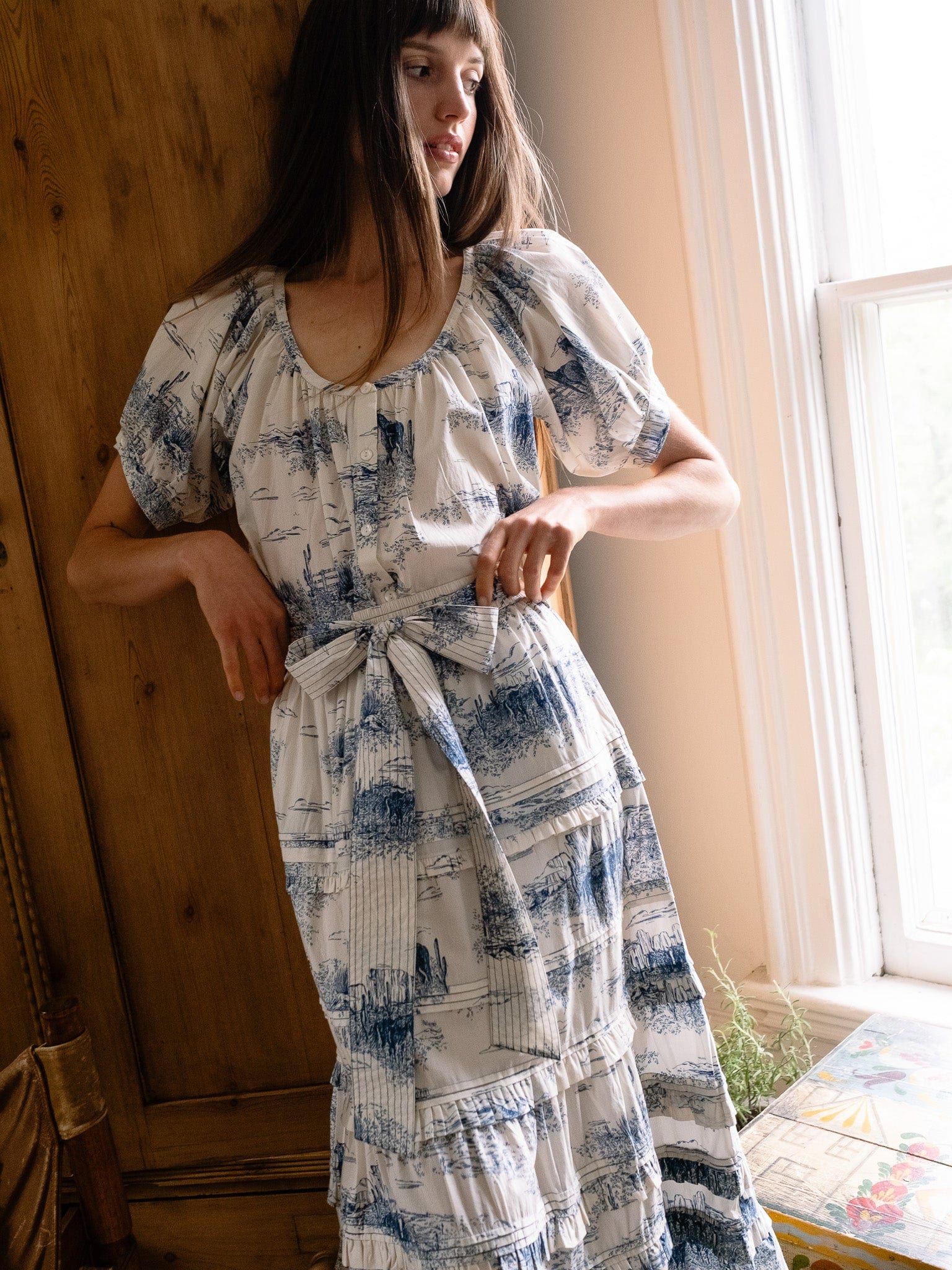 MILLE Clothing Naomi Top in Western Toile