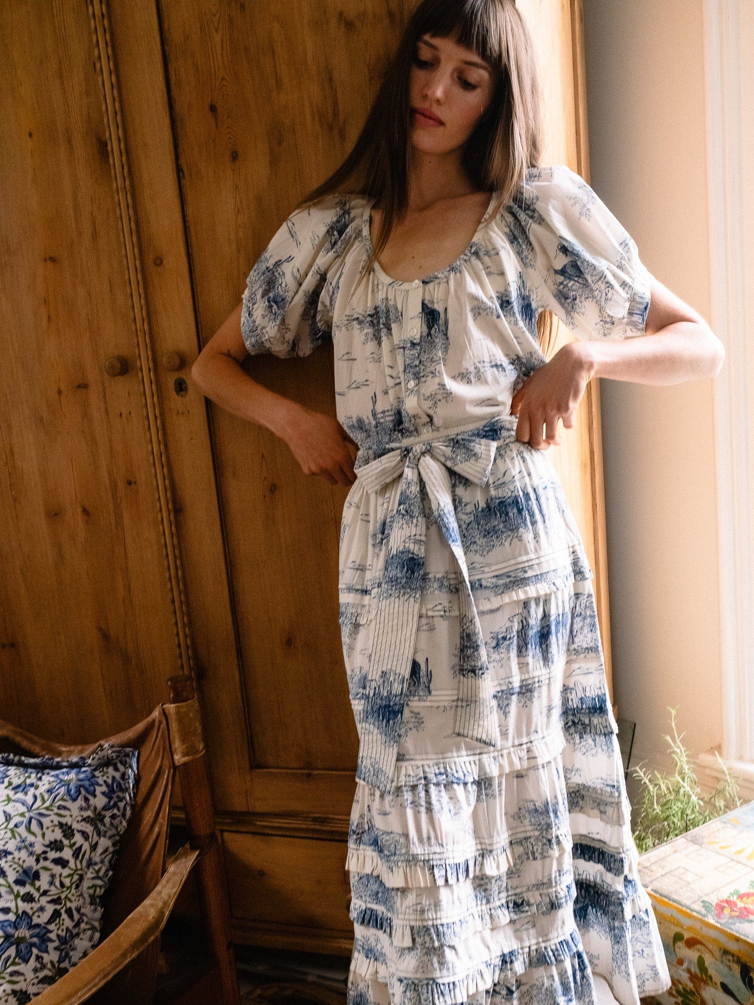 MILLE Clothing Naomi Top in Western Toile