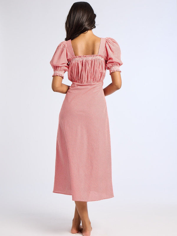 Nicolette Dress in Red Gingham — view 5