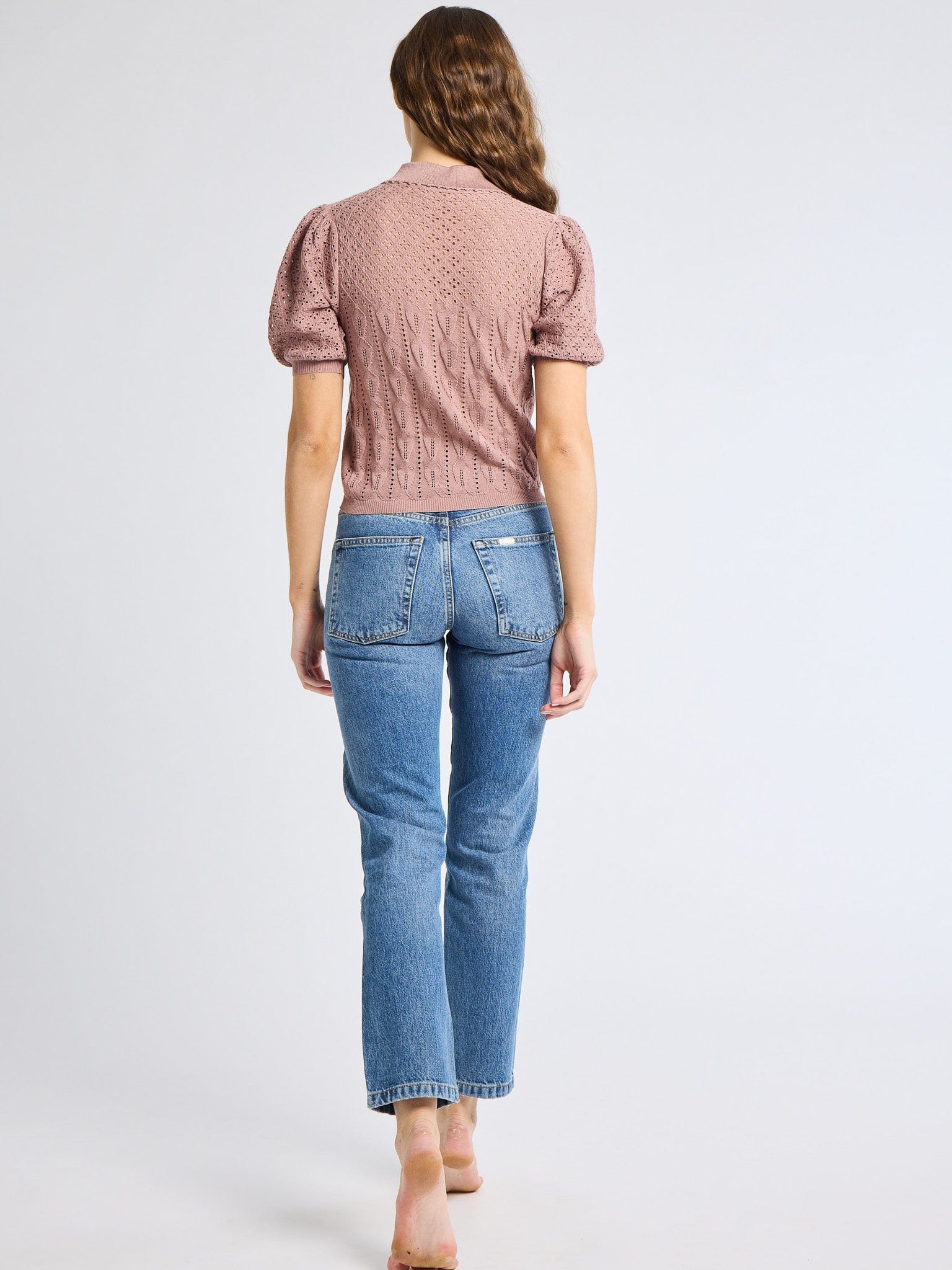 MILLE Clothing Nina Henley in Rose Latte