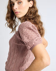 MILLE Clothing Nina Henley in Rose Latte