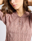 MILLE Clothing Nina Henley in Rose Latte