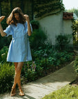 MILLE Clothing Noa Dress in Blue Oxford