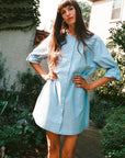 MILLE Clothing Noa Dress in Blue Oxford