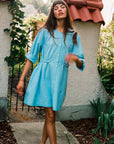 MILLE Clothing Noa Dress in Blue Oxford