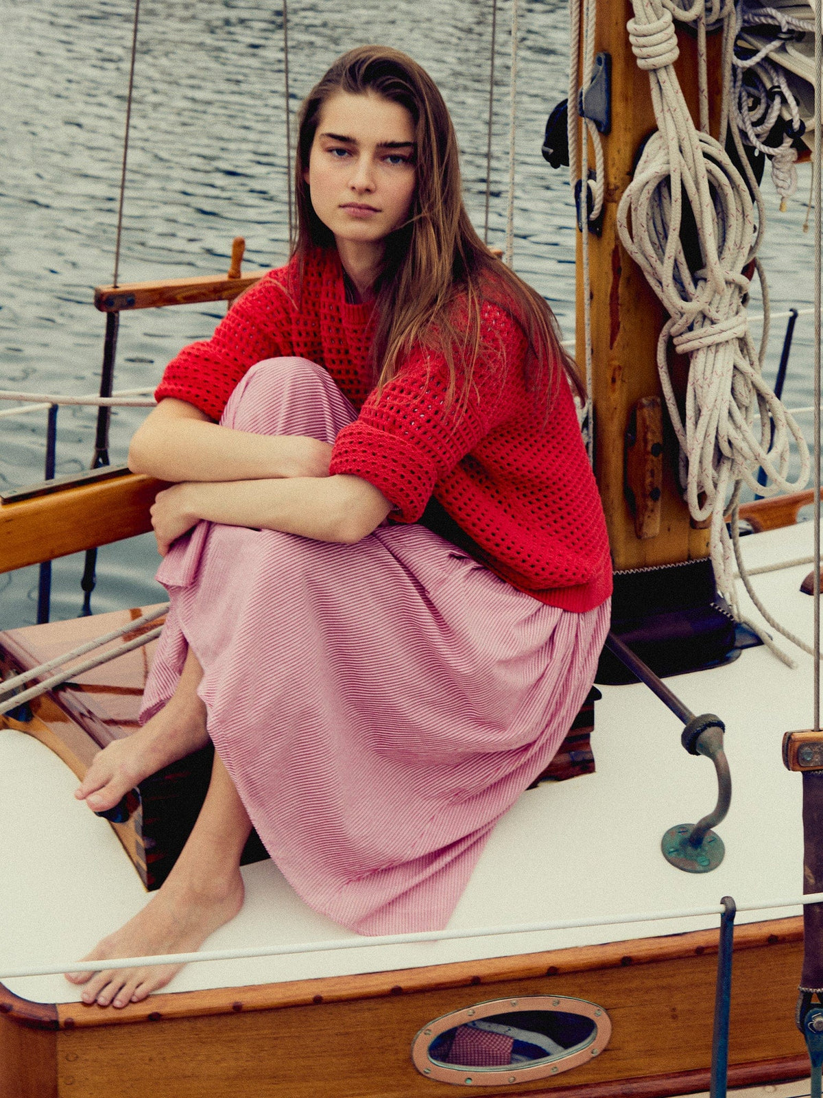 Kitty Pullover in Red — The knit