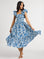 MILLE Clothing Olympia Dress in Blue Hibiscus