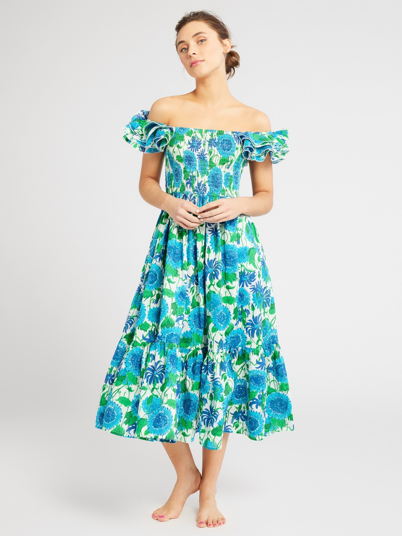 MILLE Clothing Olympia Dress in Cornflower