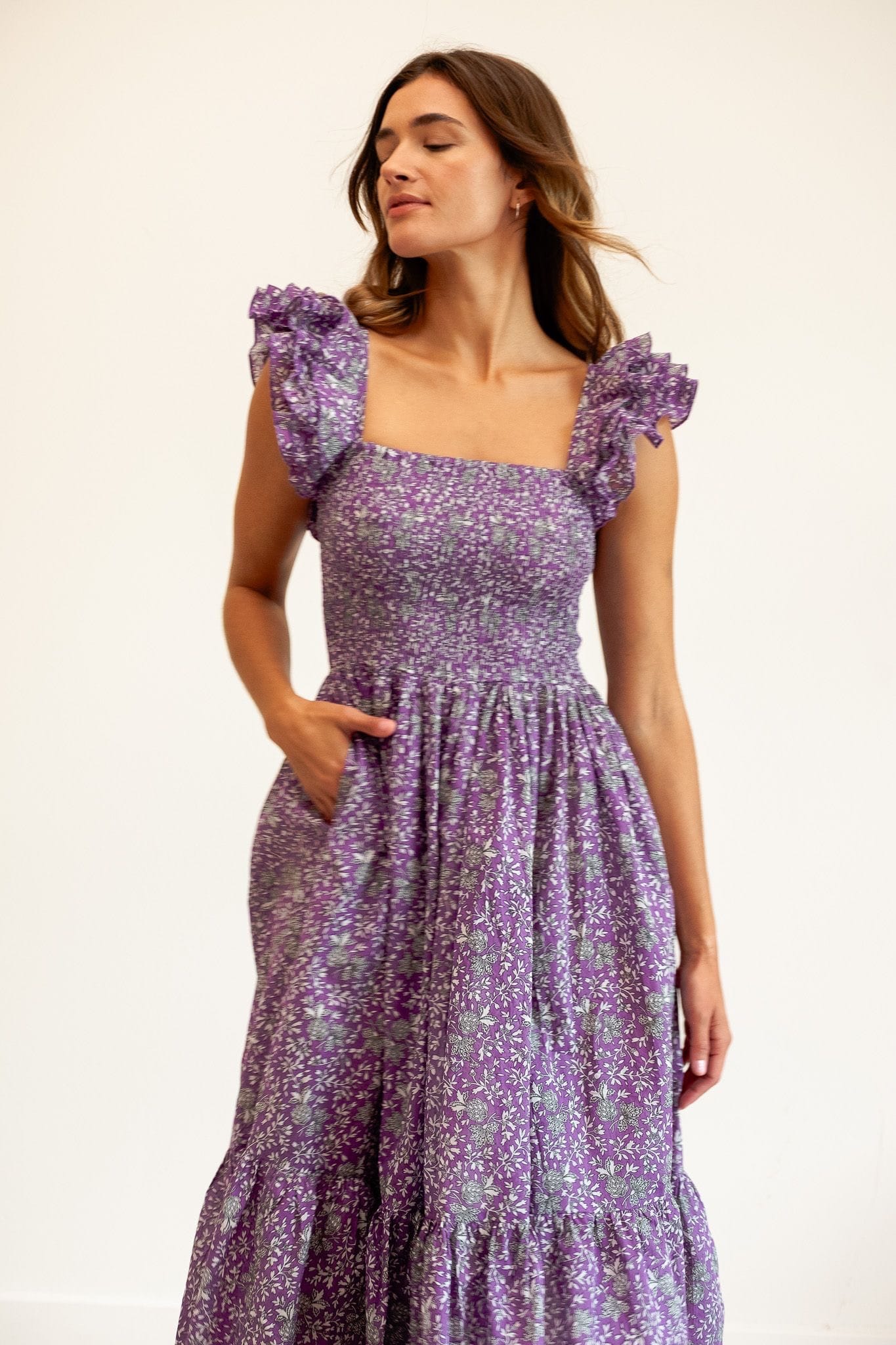 MILLE Clothing Olympia Dress in Provence Floral