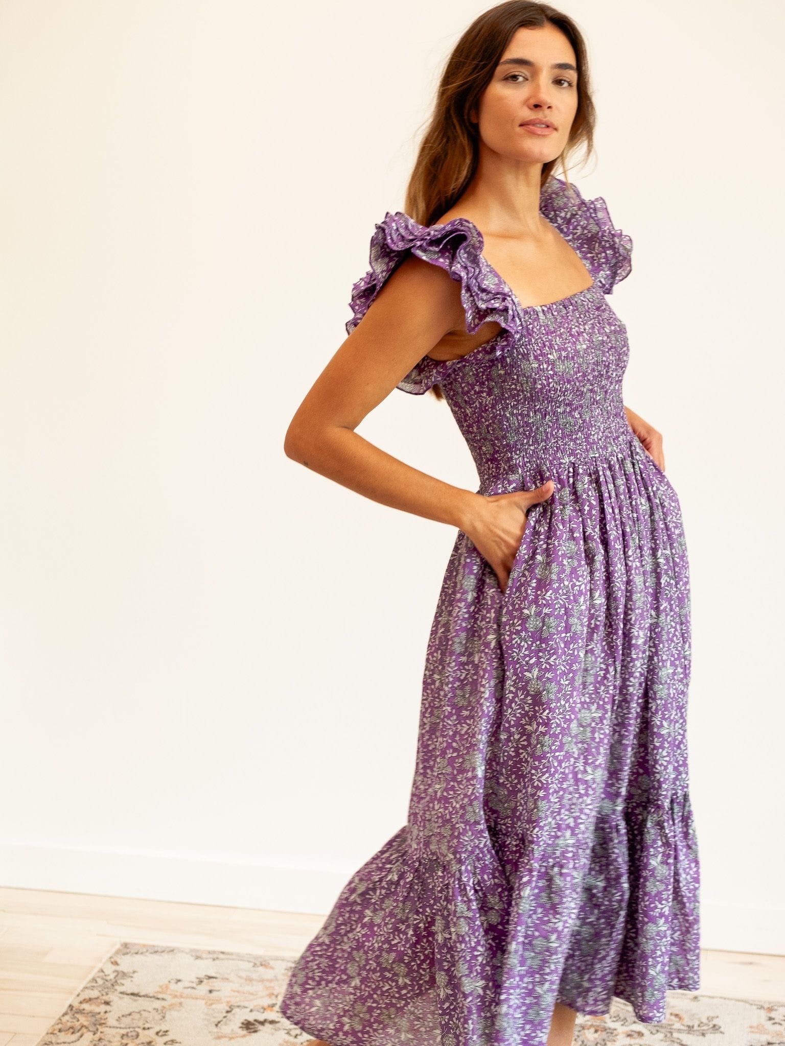 MILLE Clothing Olympia Dress in Provence Floral