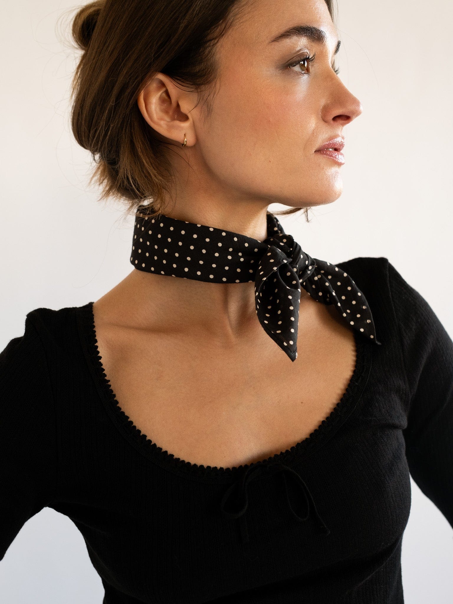 MILLE Clothing One Size Bridgette Bandana in Polka Dot