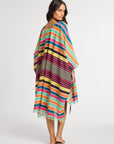 MILLE Clothing One Size Georgia Caftan in Ibiza Stripe