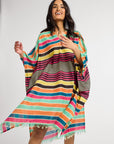 MILLE Clothing One Size Georgia Caftan in Ibiza Stripe