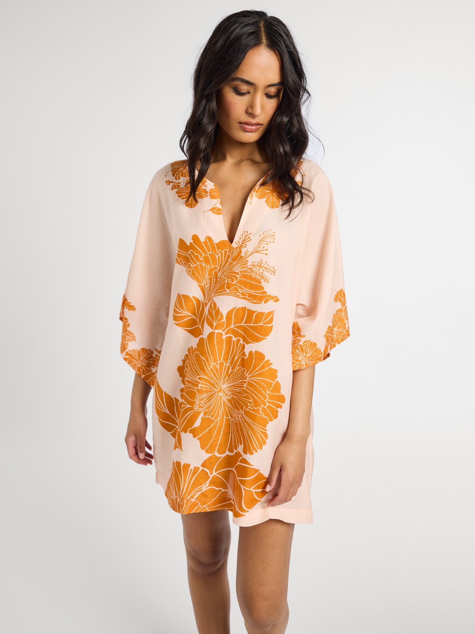 MILLE Clothing One Size Malia Caftan in Hanalei