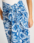 MILLE Clothing One Size Pareo in Blue Hibiscus