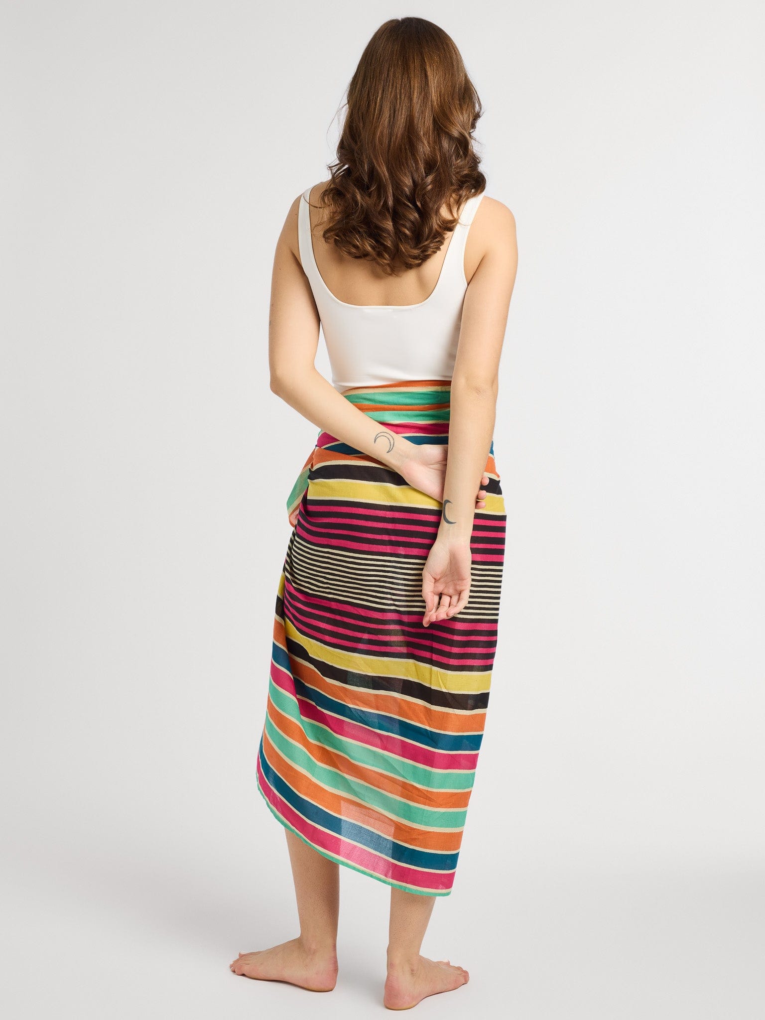 MILLE Clothing One Size Pareo in Ibiza Stripe