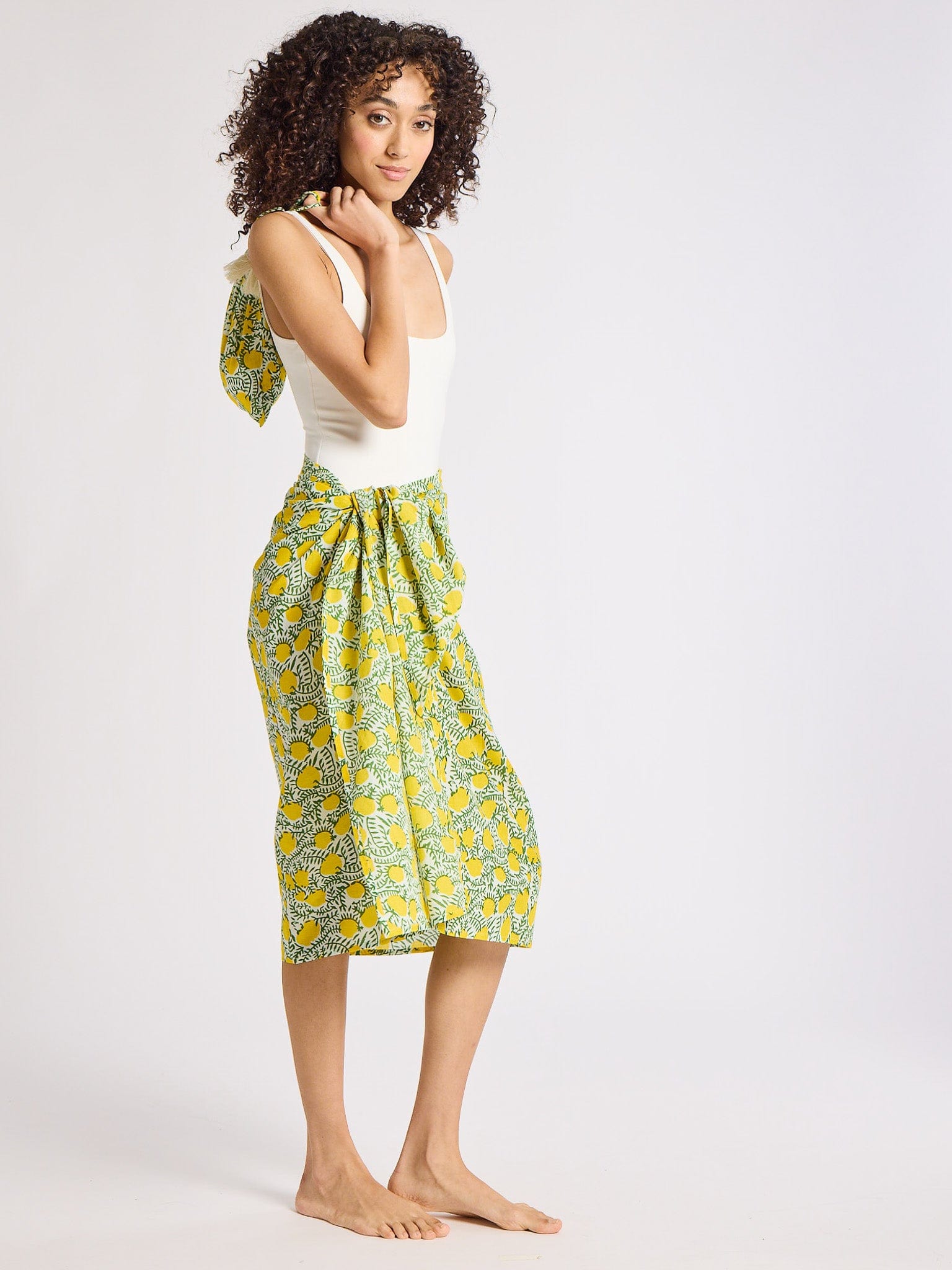 MILLE Clothing One Size Pareo in Lemons