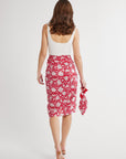 MILLE Clothing One Size Pareo in Red Zinnia