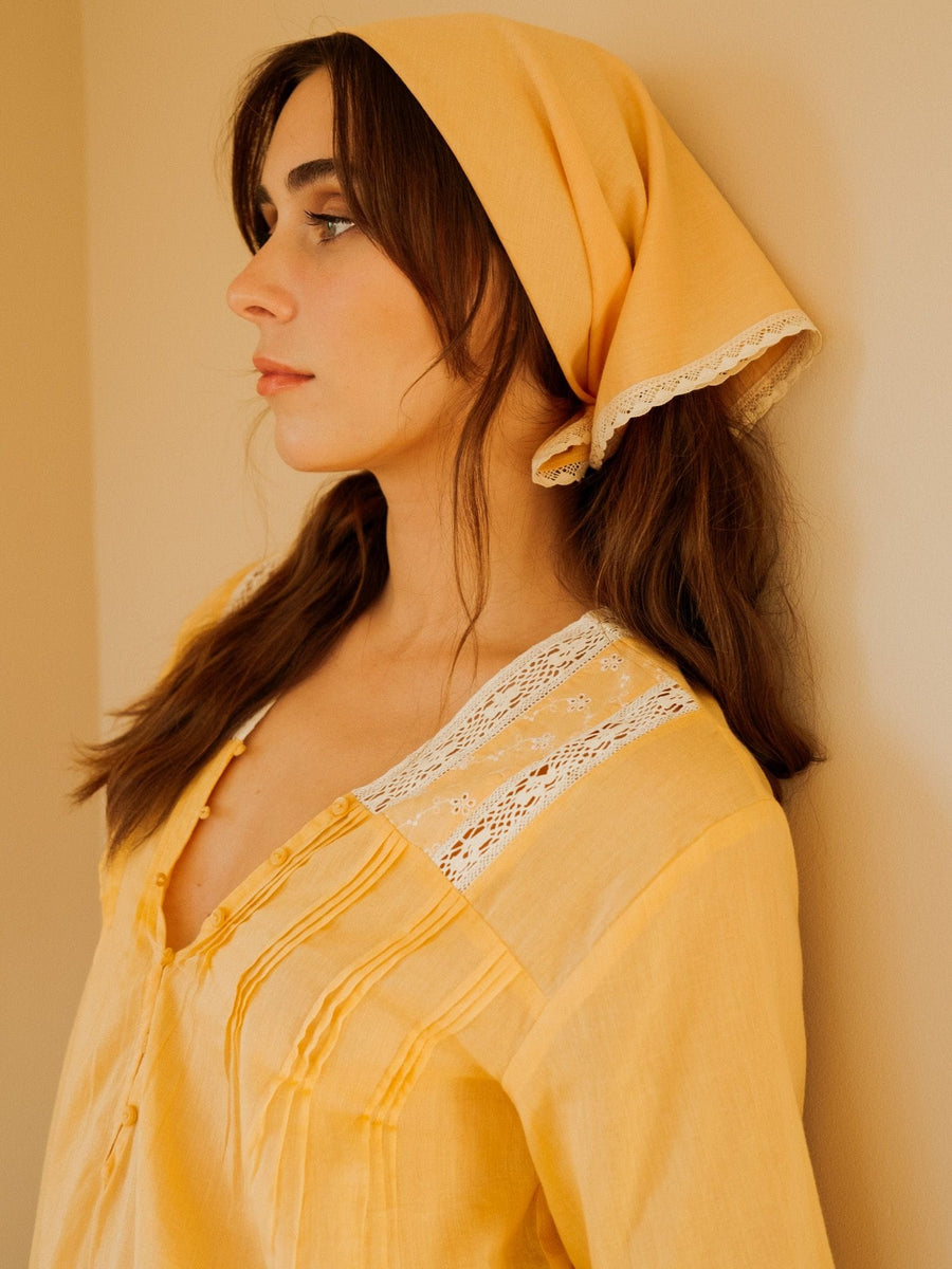 Patti Bandana in Apricot — alternate view
