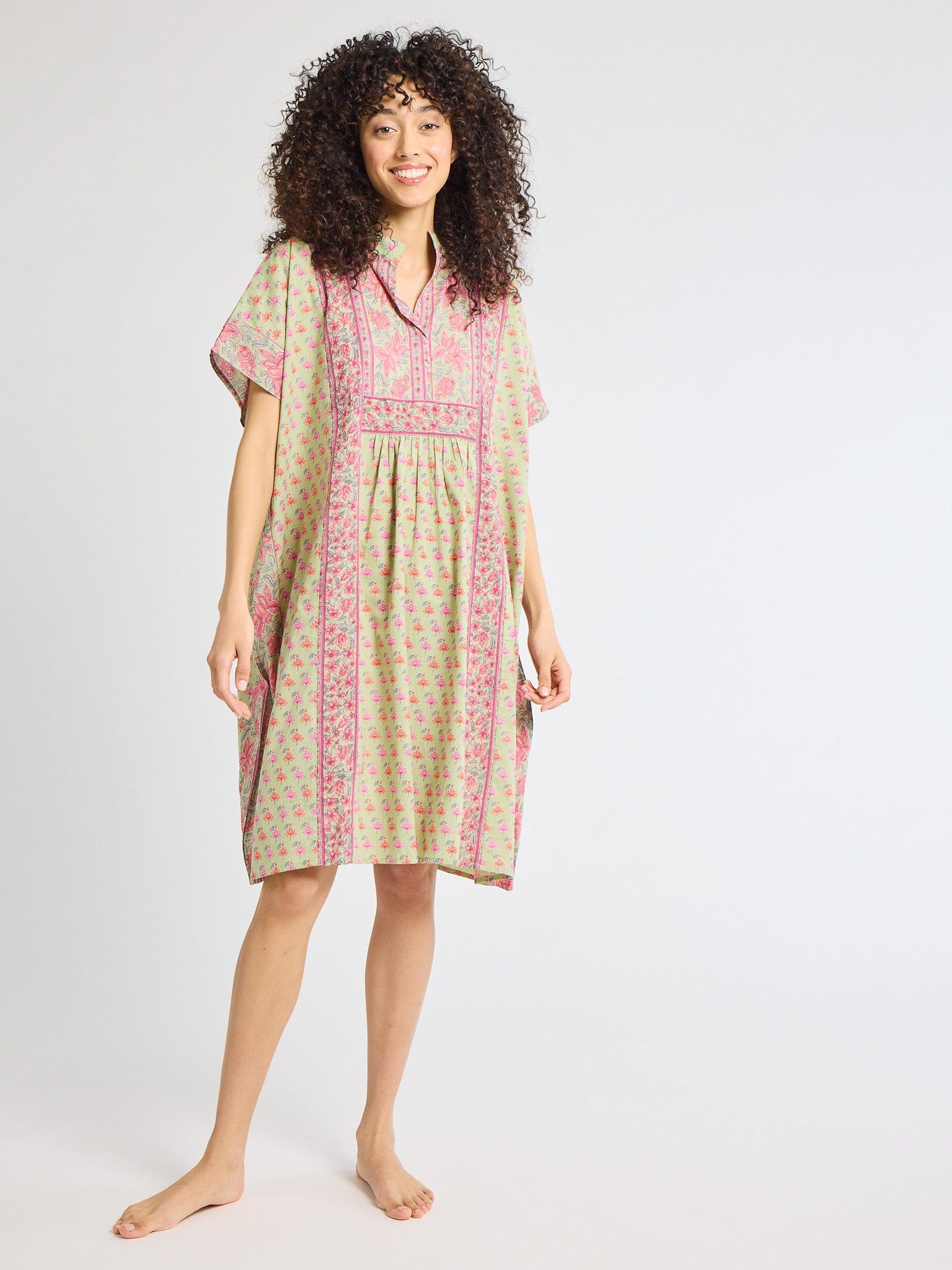 MILLE Clothing One Size Playa Caftan in Tulip Print